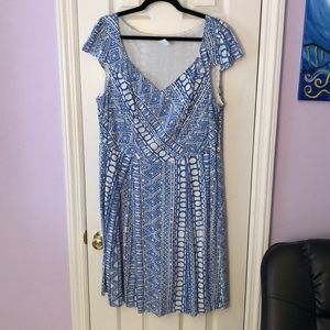 ModCloth Blue and white dress